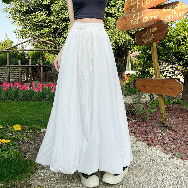 Puffy Petal High-waisted Midi Skirt by Ricaloux