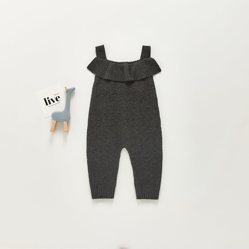 Baby Girl Knitted Woolen Jumpsuit Cotton Clothes Romper - RICALOUX