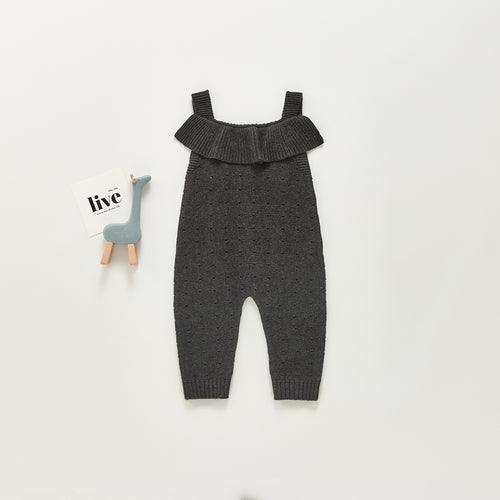 Baby Girl Knitted Woolen Jumpsuit Cotton Clothes Romper - RICALOUX