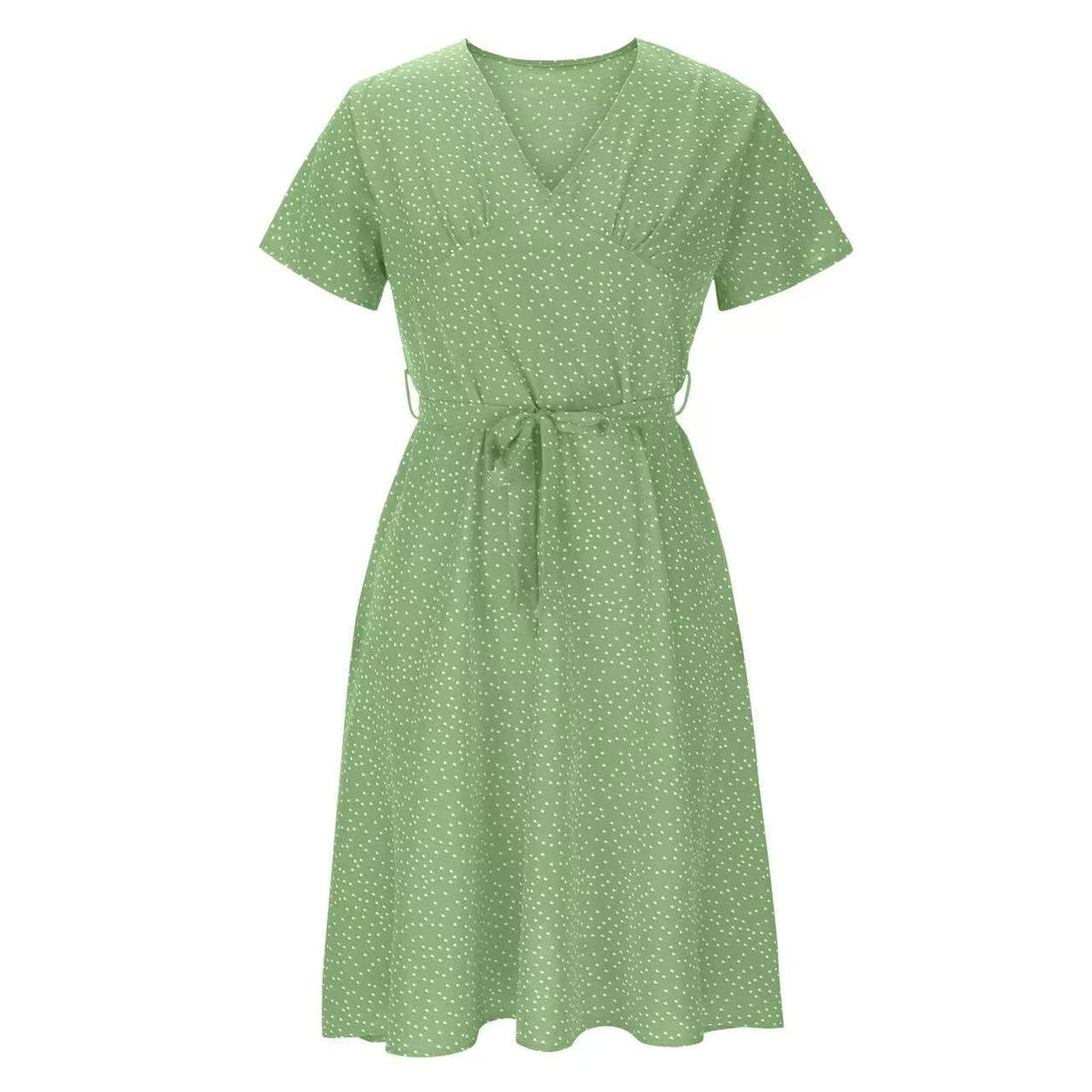 Womens Short-sleeve Chiffon Dress by Ricaloux