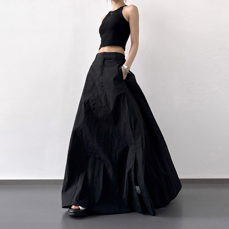 Summer Lightweight Fabric Slit Sun-protection Skirt – Premium 0 | RICALOUX