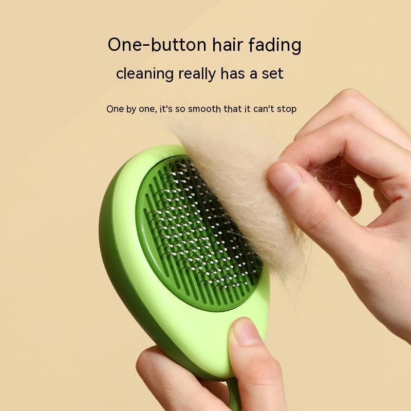 Cat Brush Hair Remover Cleaning Avocado Shaped Dog Grooming Tool Pet Combs Brush Stainless Steel Needle Pet Cleaning Care by Ricaloux