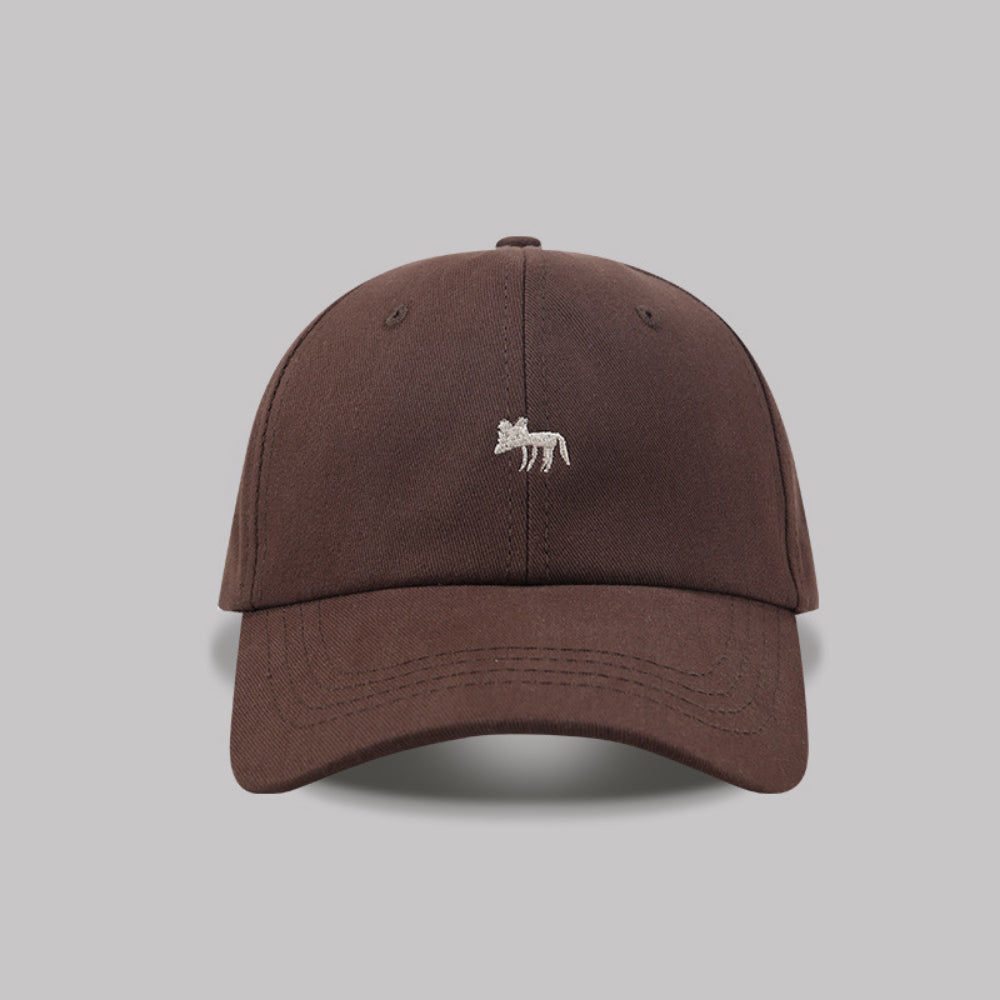 Women's Solid-color Embroidered Fox Simple Casual Style Soft Brim Adjustable Baseball Cap Suitable For Daily Commuting, Outdoor Outings And Shopping. – Premium 4 | RICALOUX