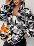 European And American Autumn And Winter Plush Camouflage Warm Jacket - RICALOUX
