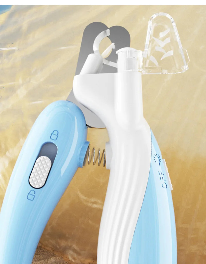 Pet Nail Clippers Dog Nail Clippers Cat Nail Clippers LED Electric Nail Grinder Pet Supplies LED Light Pet Nail Clippers by Ricaloux