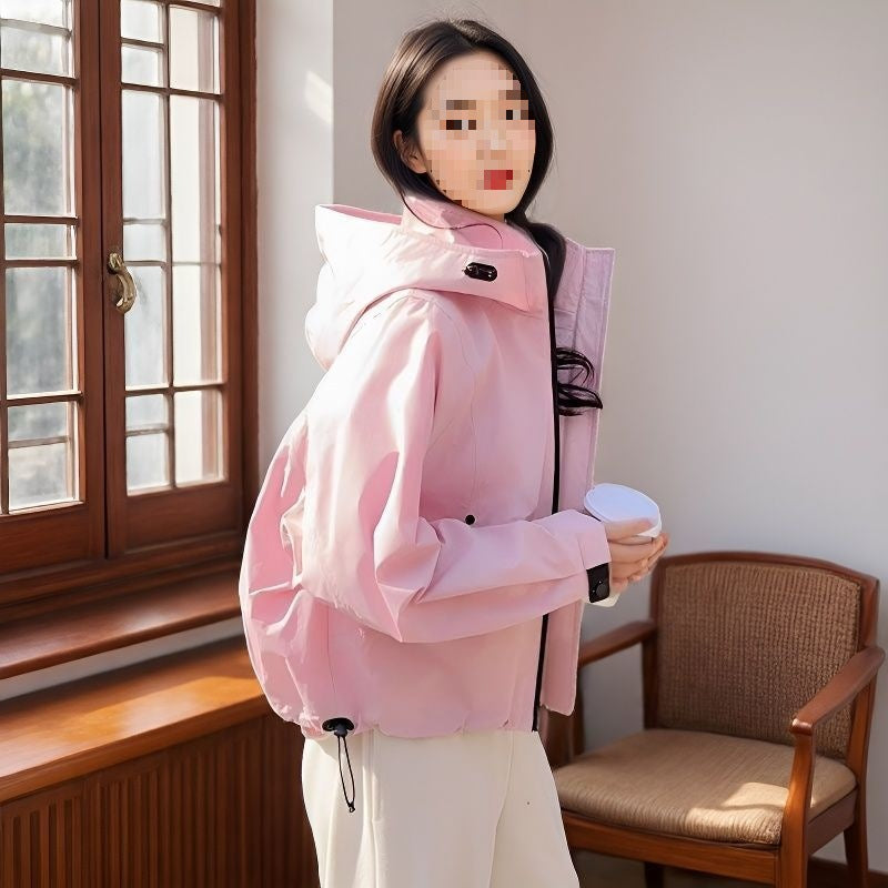 Spring Womens Short Windproof Jacket Outdoor Hiking Coat – Premium 0 | RICALOUX