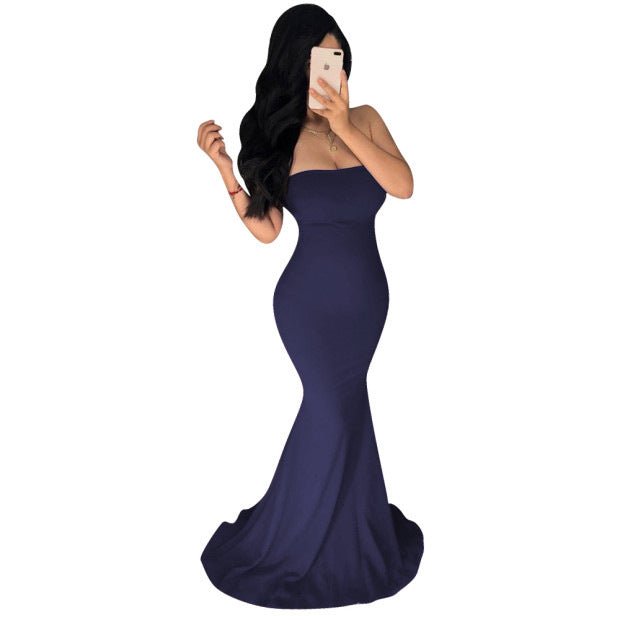 Strapless backless maxi skirt - RICALOUX