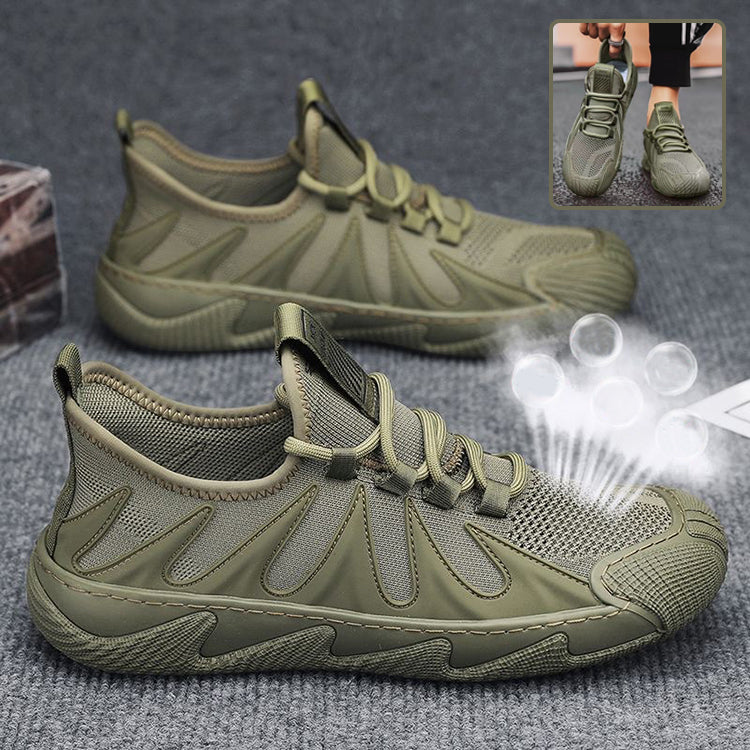 Breathable Mesh Sports Shoes Casual Lace-up Sneakers Men Non-slip Shoes – Premium 4 | RICALOUX