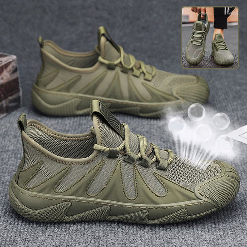 Breathable Mesh Sports Shoes Casual Lace-up Sneakers Men Non-slip Shoes – Premium 4 | RICALOUX