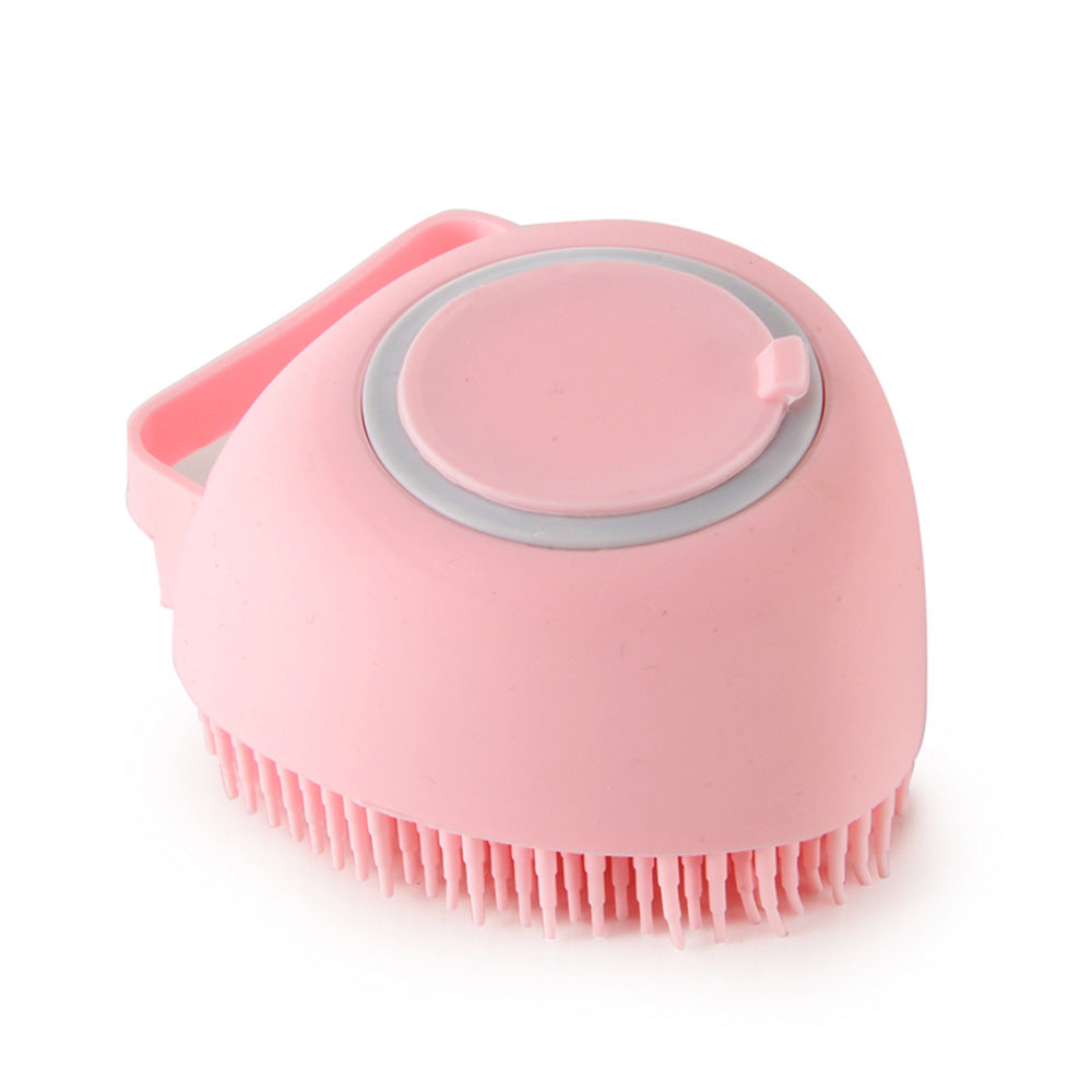 Silicone Dog Bath Massage Gloves Brush Pet Cat Bathroom Cleaning Tool Comb Brush For Dog Can Pour Shampoo Dog Grooming Supplies by Ricaloux