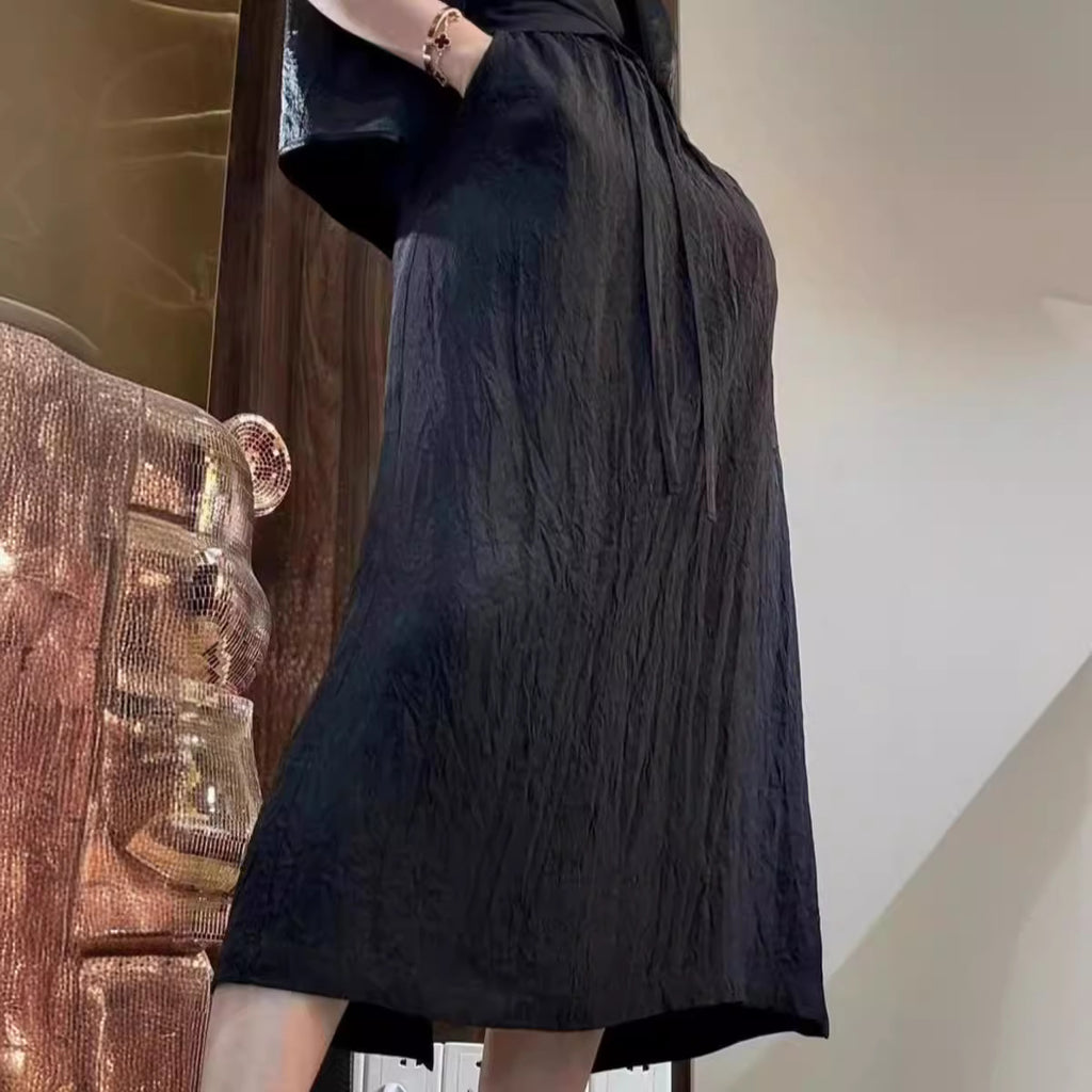 Acetate Satin A-line Skirt Womens Summer New Arrival – Premium 0 | RICALOUX