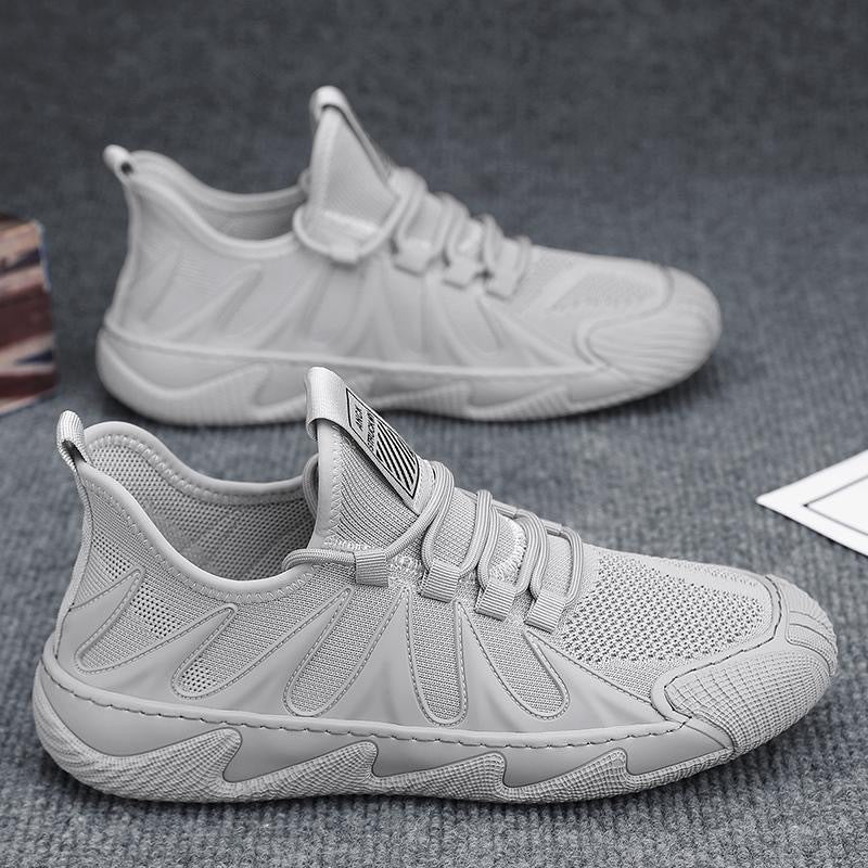 Breathable Mesh Sports Shoes Casual Lace-up Sneakers Men Non-slip Shoes by Ricaloux