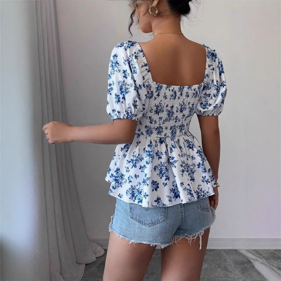 Womens Square-neck Fashionable And Sexy Dress by Ricaloux