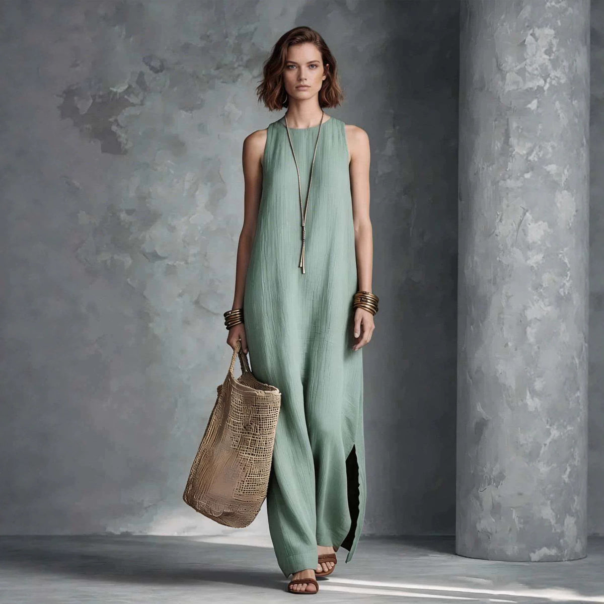 Womens Sleeveless Resort-style Dress by Ricaloux