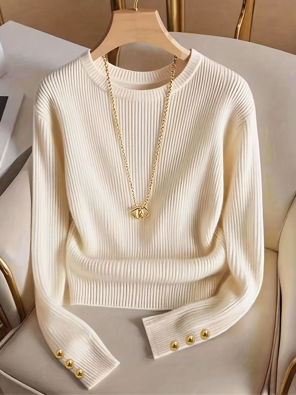 European And American Knitted Long-sleeved by Ricaloux