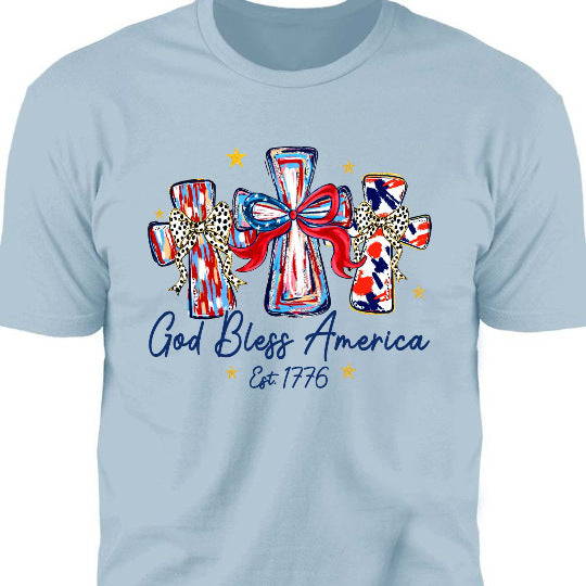 Blessings For America Commemorative Patriotic T-shirt Relaxed Fit – Premium 0 | RICALOUX