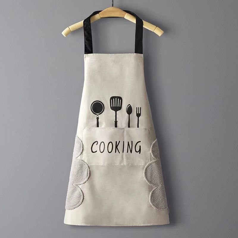 Home Kitchen Waterproof And Oil Proof Apron Cute Version Customization - RICALOUX
