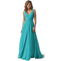 Women's V-neck Slim-fit Chiffon Dress by Ricaloux