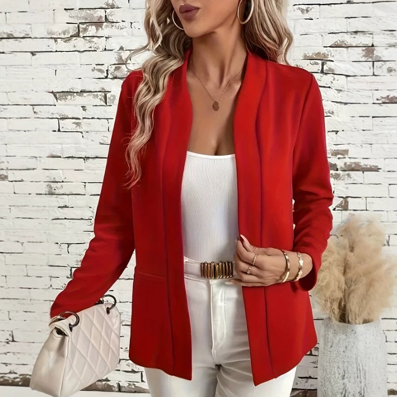 Fashionable Solid-color Cardigan Jacket by Ricaloux