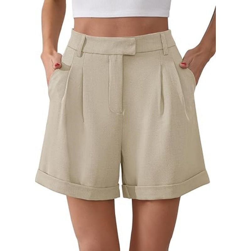 Womens Summer Elastic Business-Formal Shorts – Premium 0 | RICALOUX