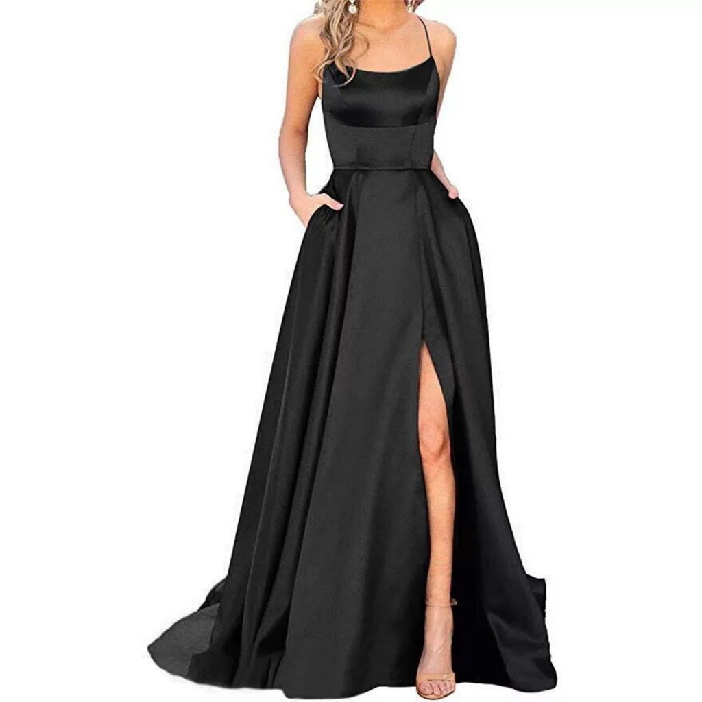 European And American Bridesmaid Dress, Long Style, Figure-flattering, Off-the-shoulder Design – Premium 0 | RICALOUX
