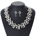 Pearl Leaf-Shaped Jewelry Set For Women by Ricaloux