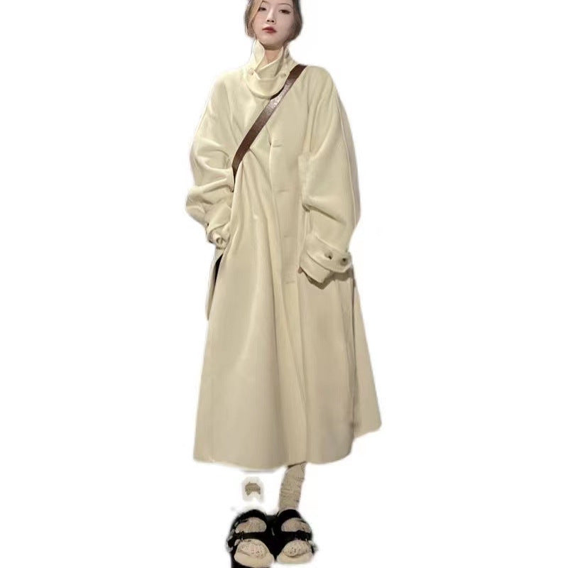 Womens Mid-length Wool Coat New Autumnwinter Style – Premium 0 | RICALOUX