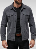 Mens Jacket Workwear Casual Outerwear by Ricaloux