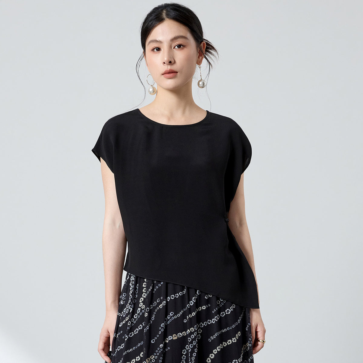 New Chinese-style Versatile Solid-color T-shirt Top – Premium 0 | RICALOUX