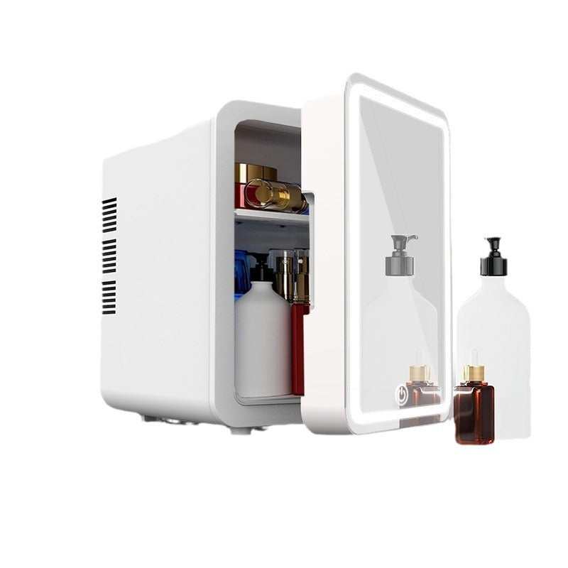 Beauty Refrigerator Makeup Skin Care Products Mini Smal110V Portable Built-in Light Car Refrigerator by Ricaloux