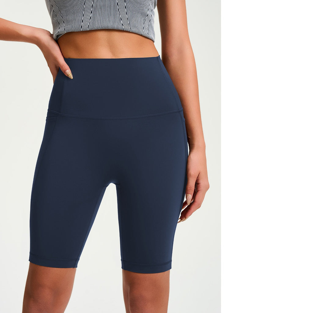Women's High-Waisted Tight Mid-Length Naked-Feel Yoga Shorts With Butt Lifting, Quick-Dry Fabric For Sports, Fitness And Outdoor Cycling Wear – Premium 4 | RICALOUX