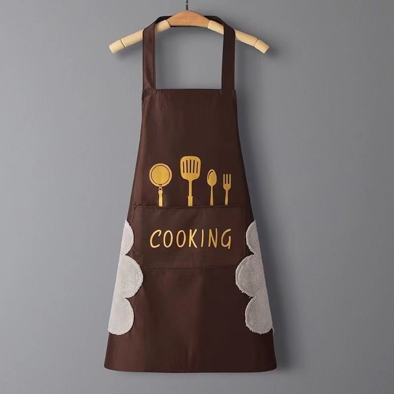 Home Kitchen Waterproof And Oil Proof Apron Cute Version Customization - RICALOUX