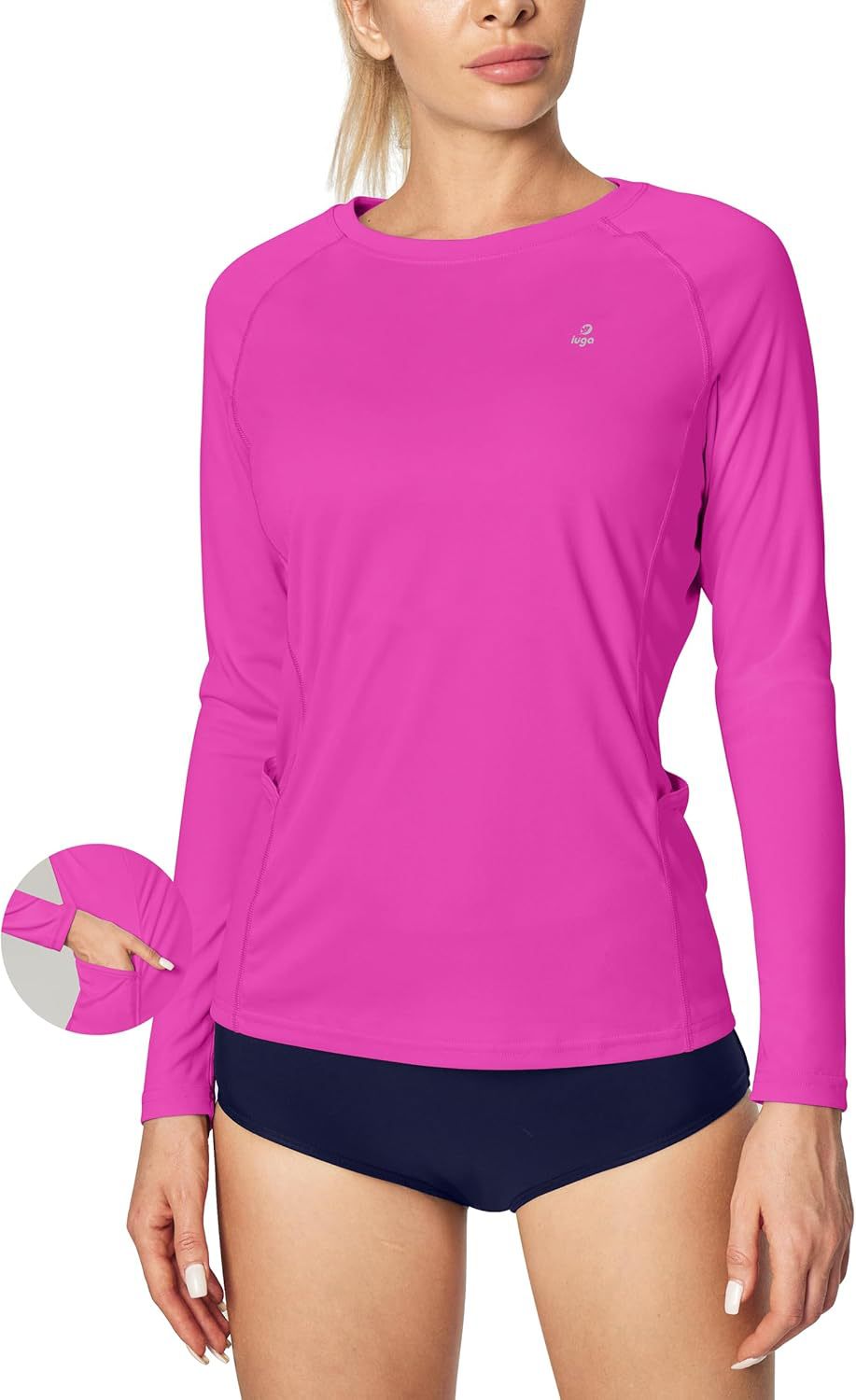 Crew-neck T-shirt Slim-fit Athletic Training Top by Ricaloux