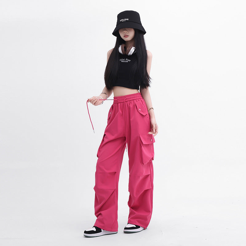 Korean Style Niche Drapey Cargo Pants For Women – Premium 0 | RICALOUX