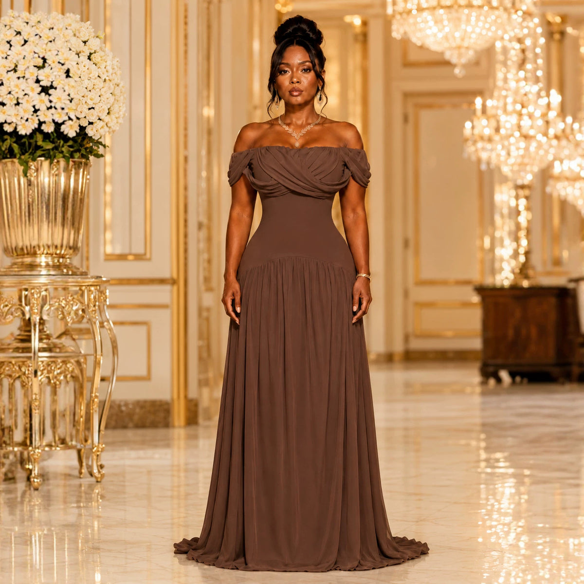 Figure-flattering Slimming Sleeveless Dress by Ricaloux