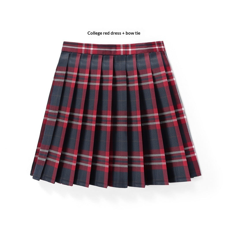 High-waisted Pleated Plaid Mini Skirt – Premium 0 | RICALOUX