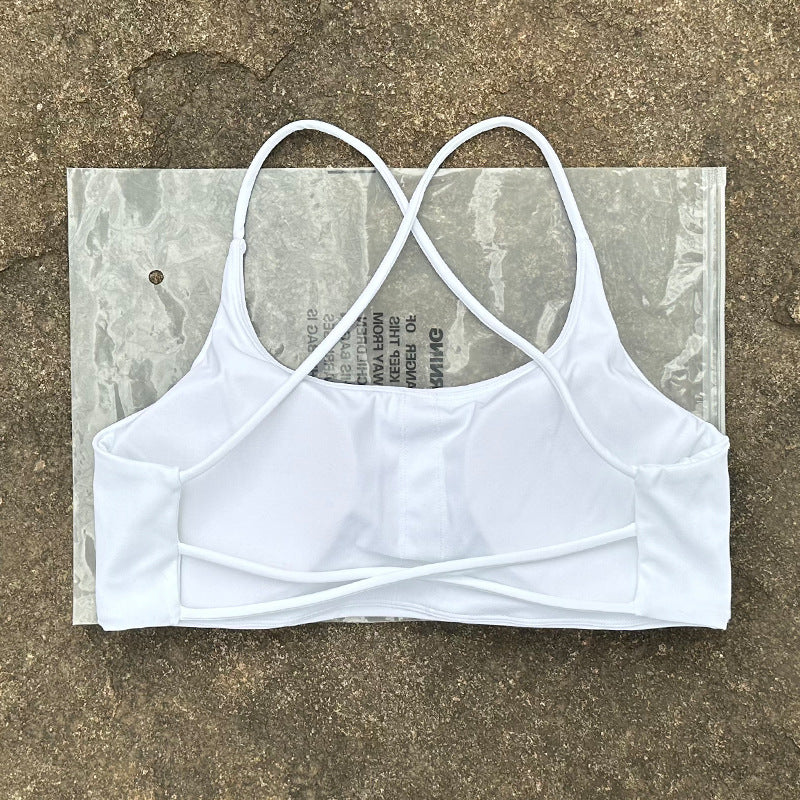 New Womens Shock-resistant, Quick-drying Sports Bra And Workout Top by Ricaloux