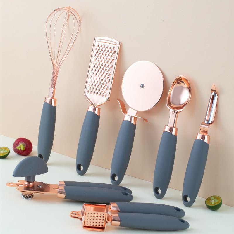 Kitchen Household Peeler Gadget Copper Plating Set - RICALOUX