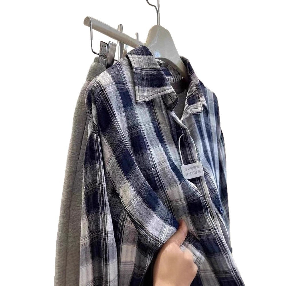Fashionable Loose-fit Laid-back Vintage-style Versatile Blouse Cardigan Top by Ricaloux