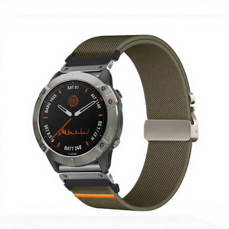 Elastic String Fabric Woven Men Watch Strap by Ricaloux