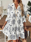 Elegant Womens Dress With Three-quarter Sleeves by Ricaloux