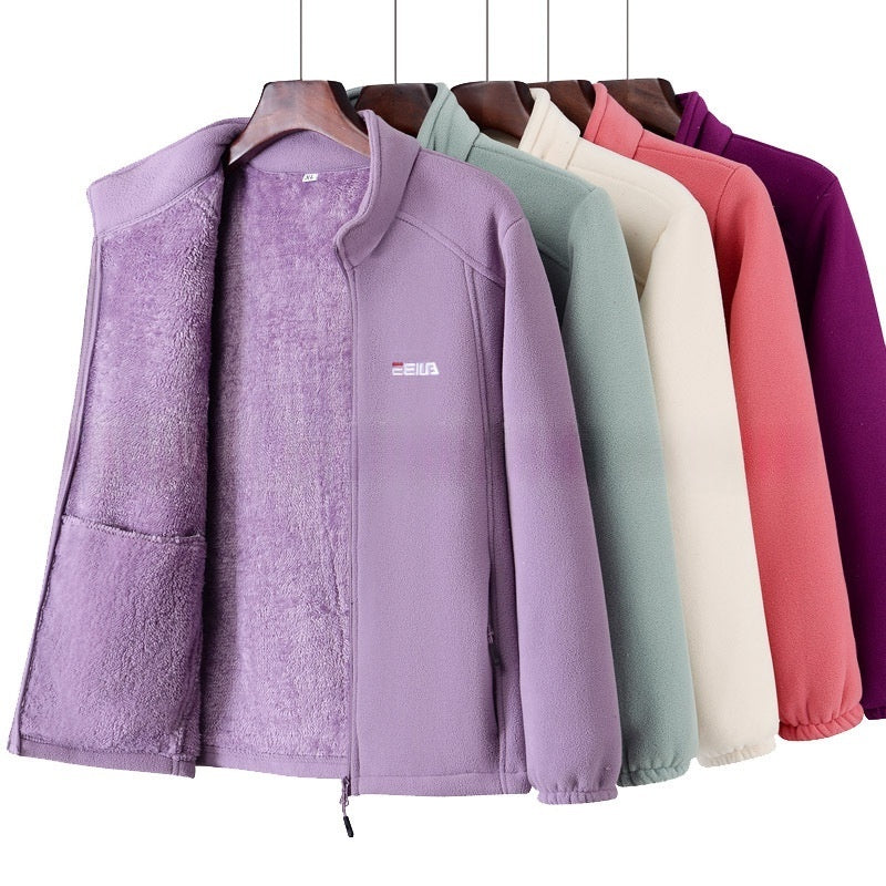 Fleece-lined Heavyweight Polar Fleece Windproof And Warm Stand-collar Jacket – Premium 0 | RICALOUX