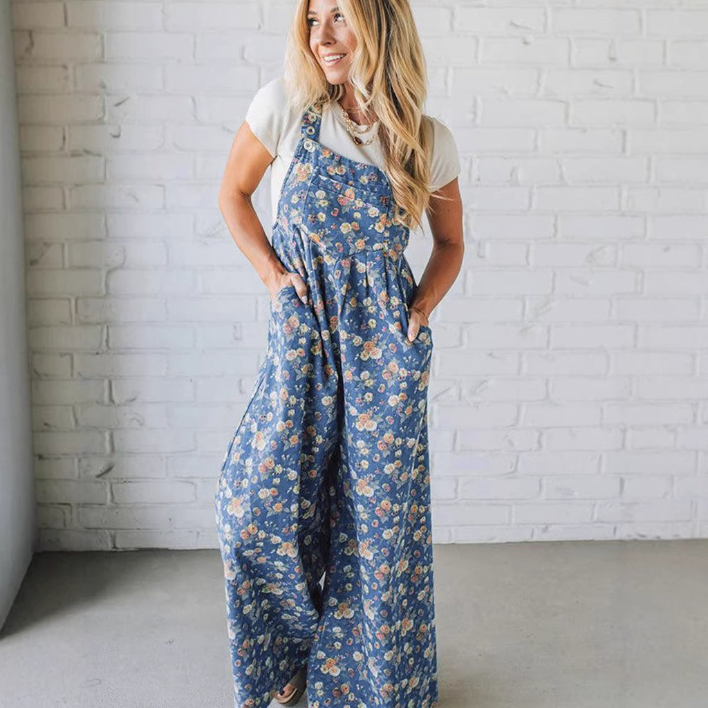 Fashionable And Versatile Printed High-waisted Jumpsuit For Women – Premium 0 | RICALOUX