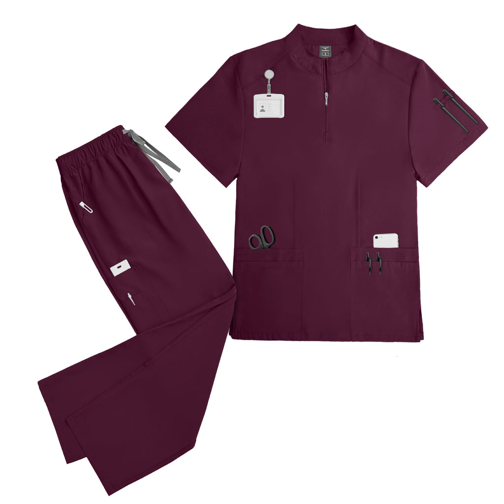Short-sleeve Scrub Top For Doctors by Ricaloux