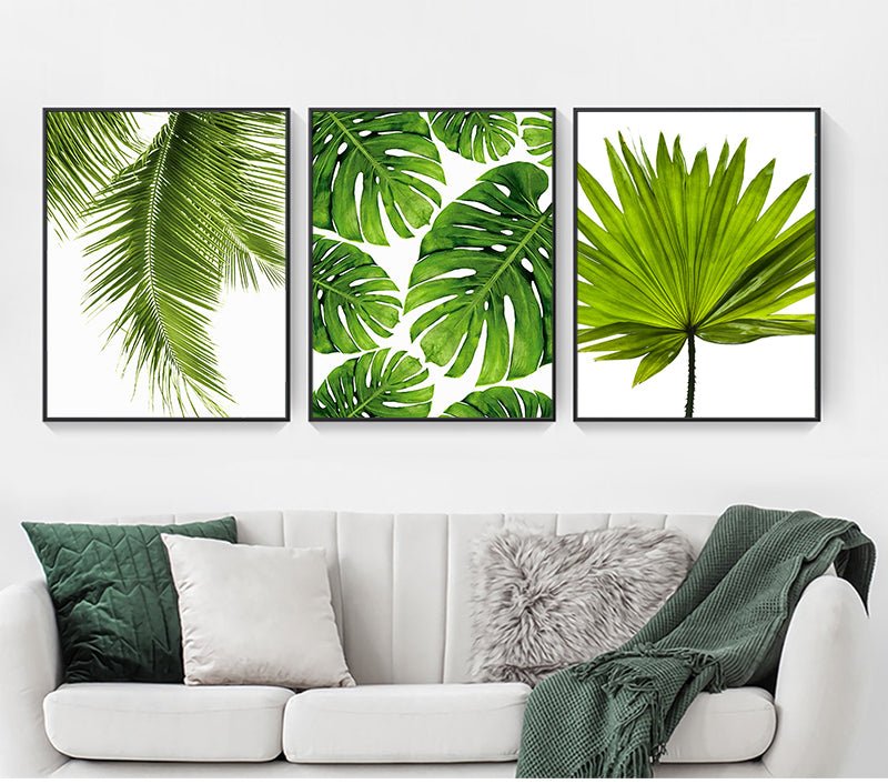 Home Decor Green Plant Canvas Painting - RICALOUX