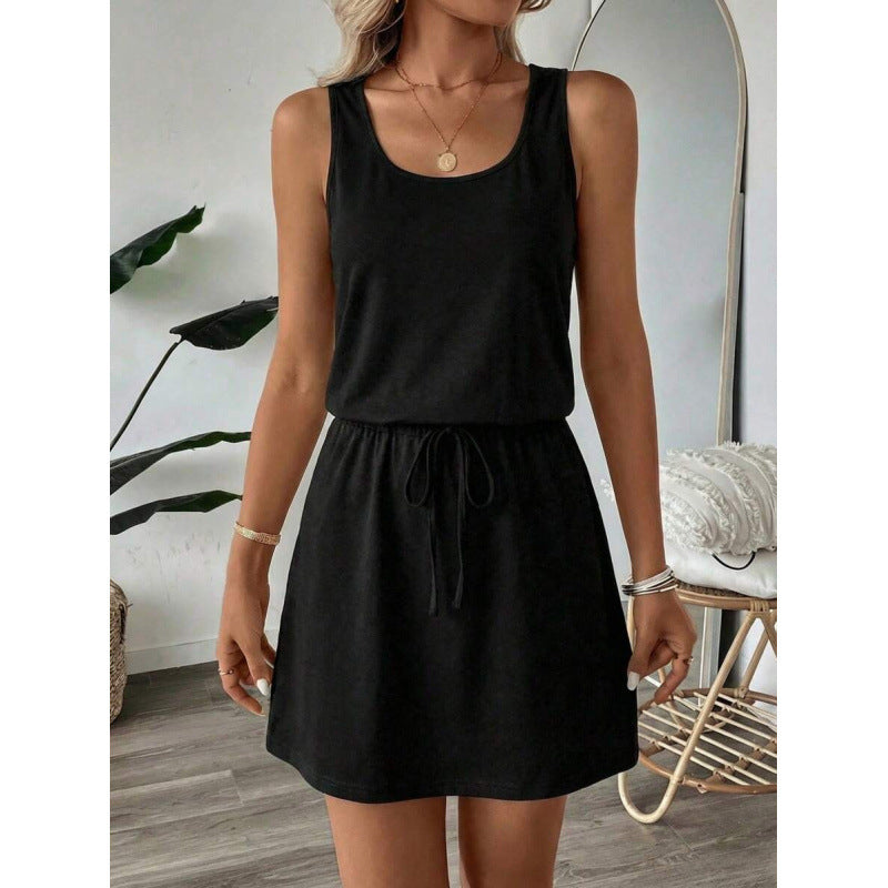 Ethnic Bohemian Crew-Neck Sleeveless Dress For Women by Ricaloux