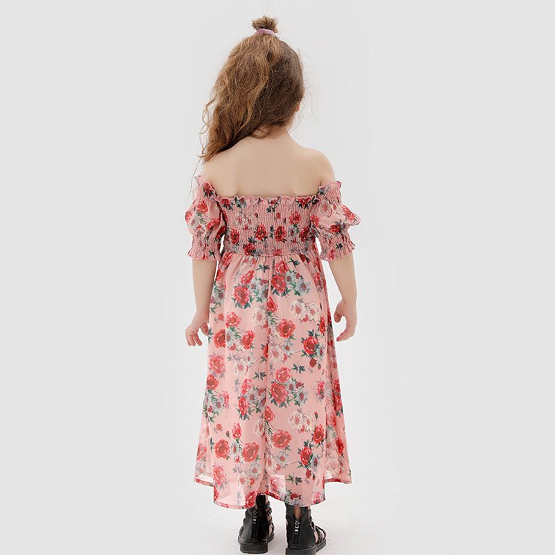 Baby Romper Woven Mother And Daughter Suspender Dress - RICALOUX