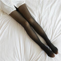 Fake Translucent Plus Size Leggings Fleece Lined Tights Fall And Winter Warm Fleece Pantyhose Women Fleece Lined Pantyhose Thermal Winter Tights - RICALOUX