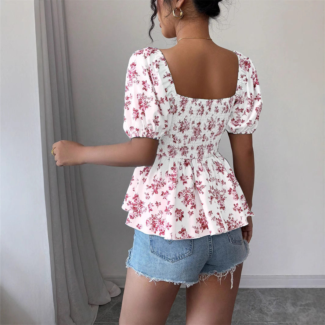 Womens Square-neck Fashionable And Sexy Dress by Ricaloux