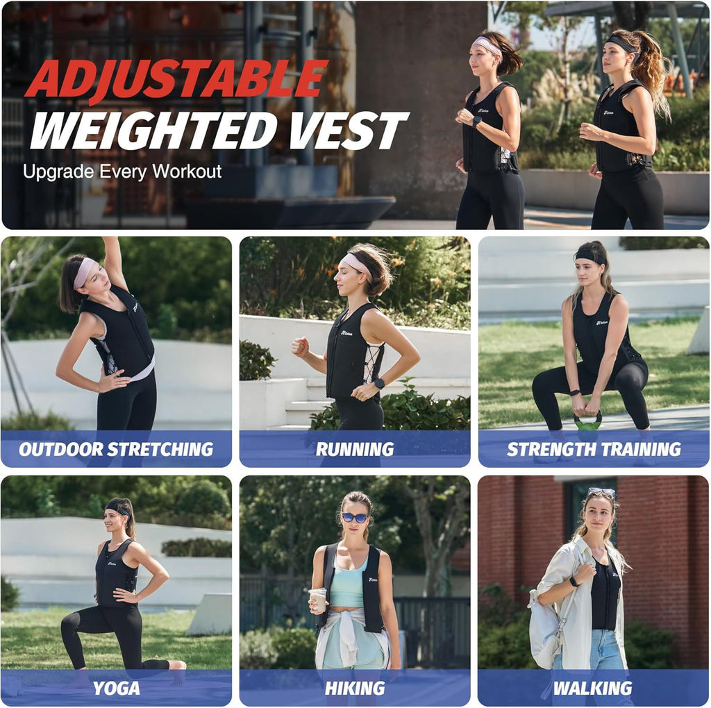 Adjustable Soft Iron-weighted Vest Suitable For Both Men And Women by Ricaloux